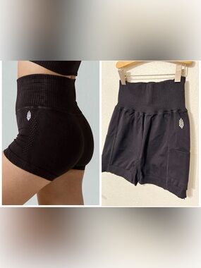 FP Movement by Free People Movement Good Karma Running Shorts High-Waist